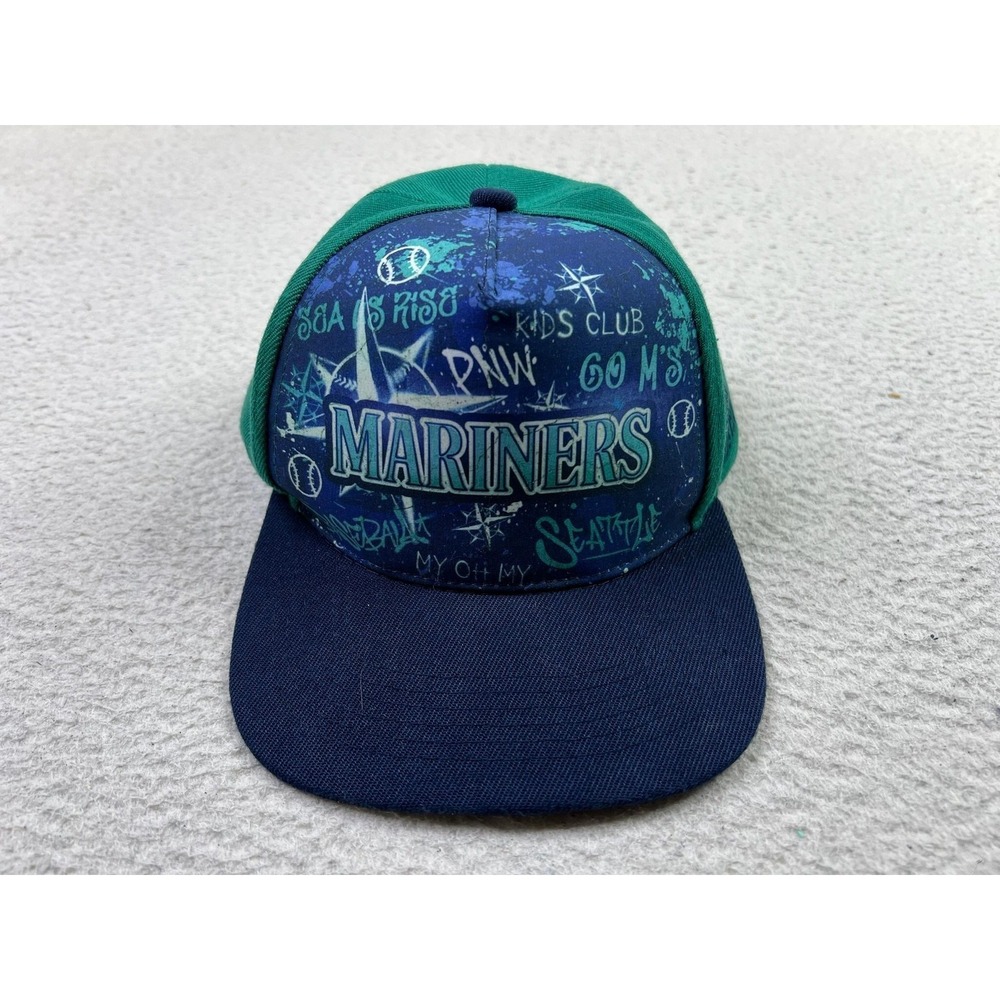 Seattle Mariners Hat Cap Snap Back Kids MLB Baseball Mariners Kids Club Youth